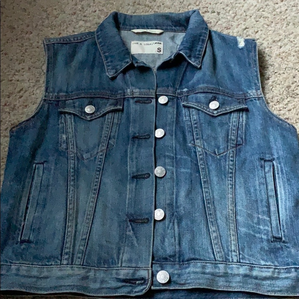 Rag &bone / jean vest size s